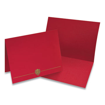 Great Papers!® Classic Crest Certificate Covers, 9.38 X 12, Red, 5-pack freeshipping - TVN Wholesale